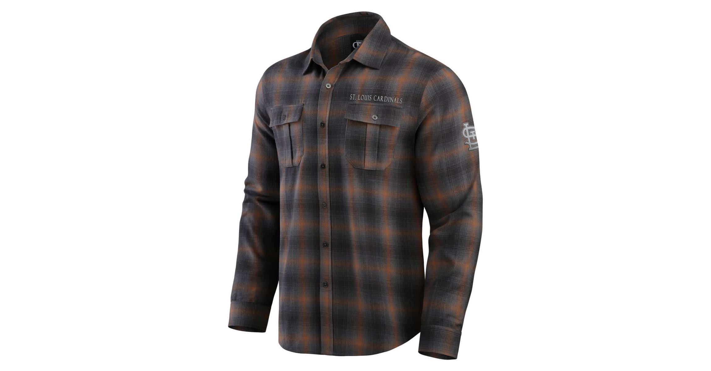 MLB St. Louis Cardinals Classic Flannel Long Sleeve Button-Up Shirt
