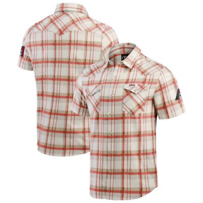 Darius Rucker Collection by Fanatics Men's MLB Arizona Diamondbacks Plaid Full-Snap Shirt, Red, Small