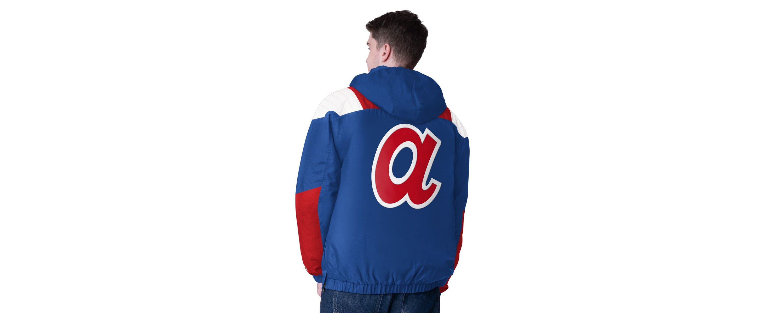 MLB Atlanta Braves Cooperstown Collection Charger Half-Zip Jacket