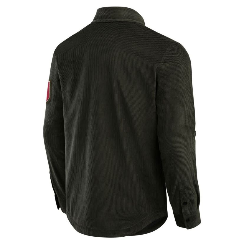 NCAA Oklahoma Sooners Corduroy Full-Button Shacket