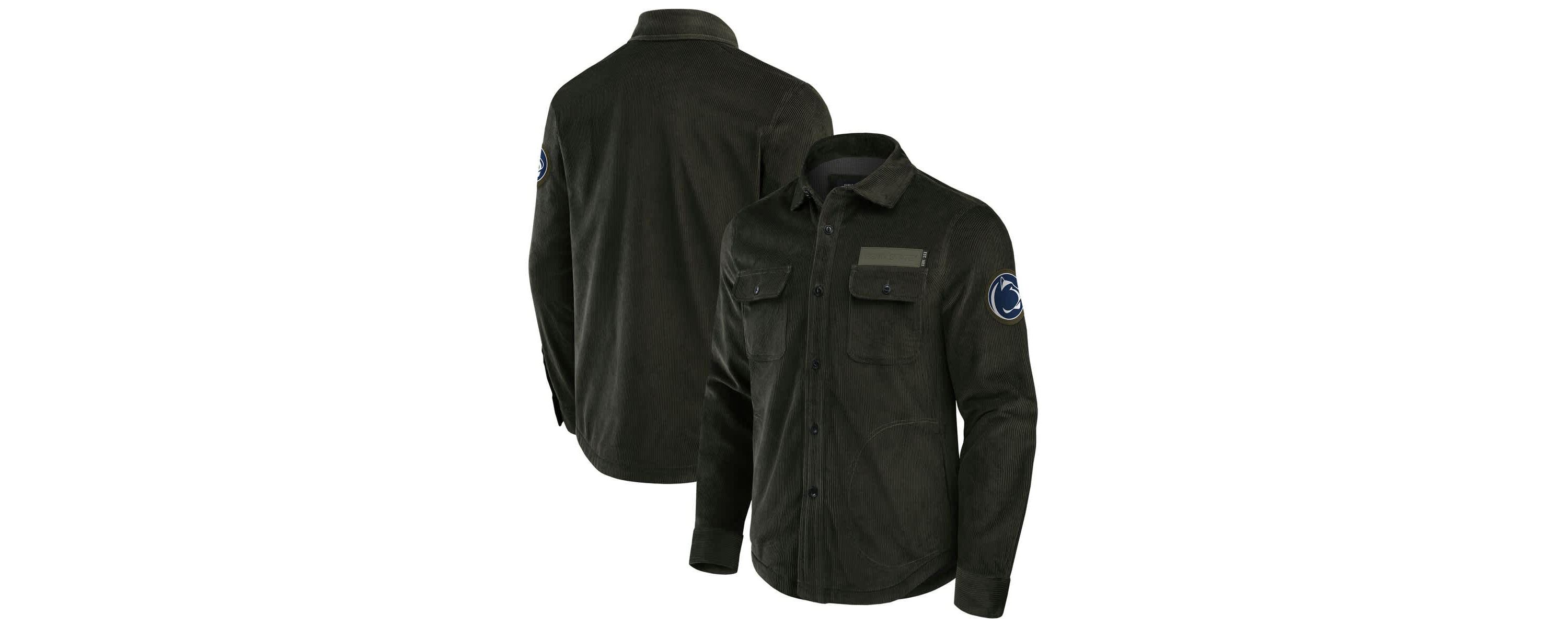 NCAA Penn State Nittany Lions Corduroy Full-Button Shacket