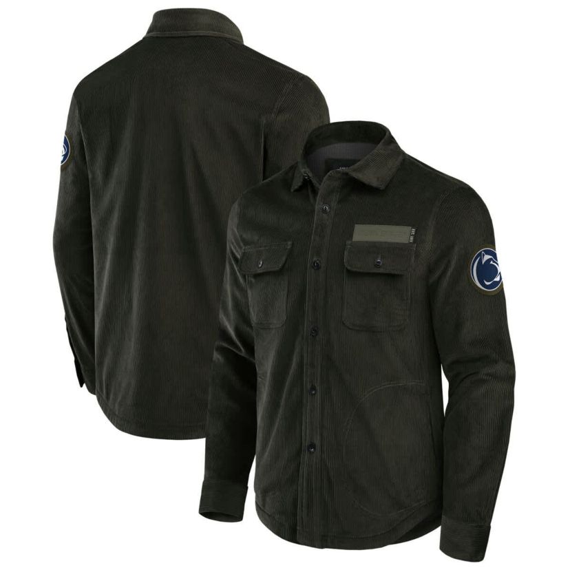 NCAA Penn State Nittany Lions Corduroy Full-Button Shacket