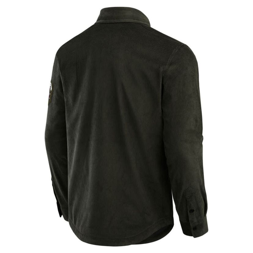 NCAA Georgia Bulldogs Corduroy Full-Button Shacket