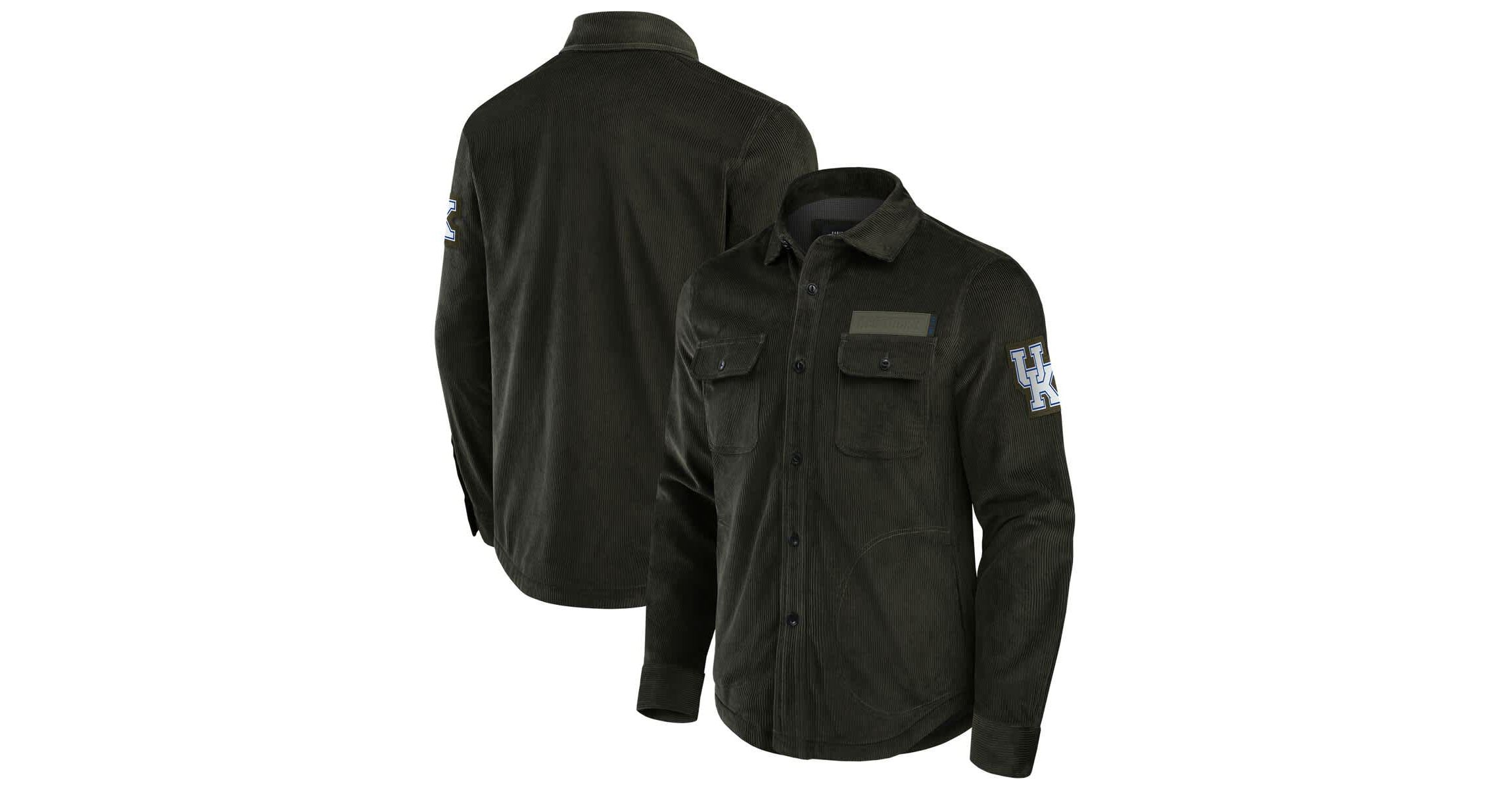 NCAA Kentucky Wildcats Corduroy Full-Button Shacket