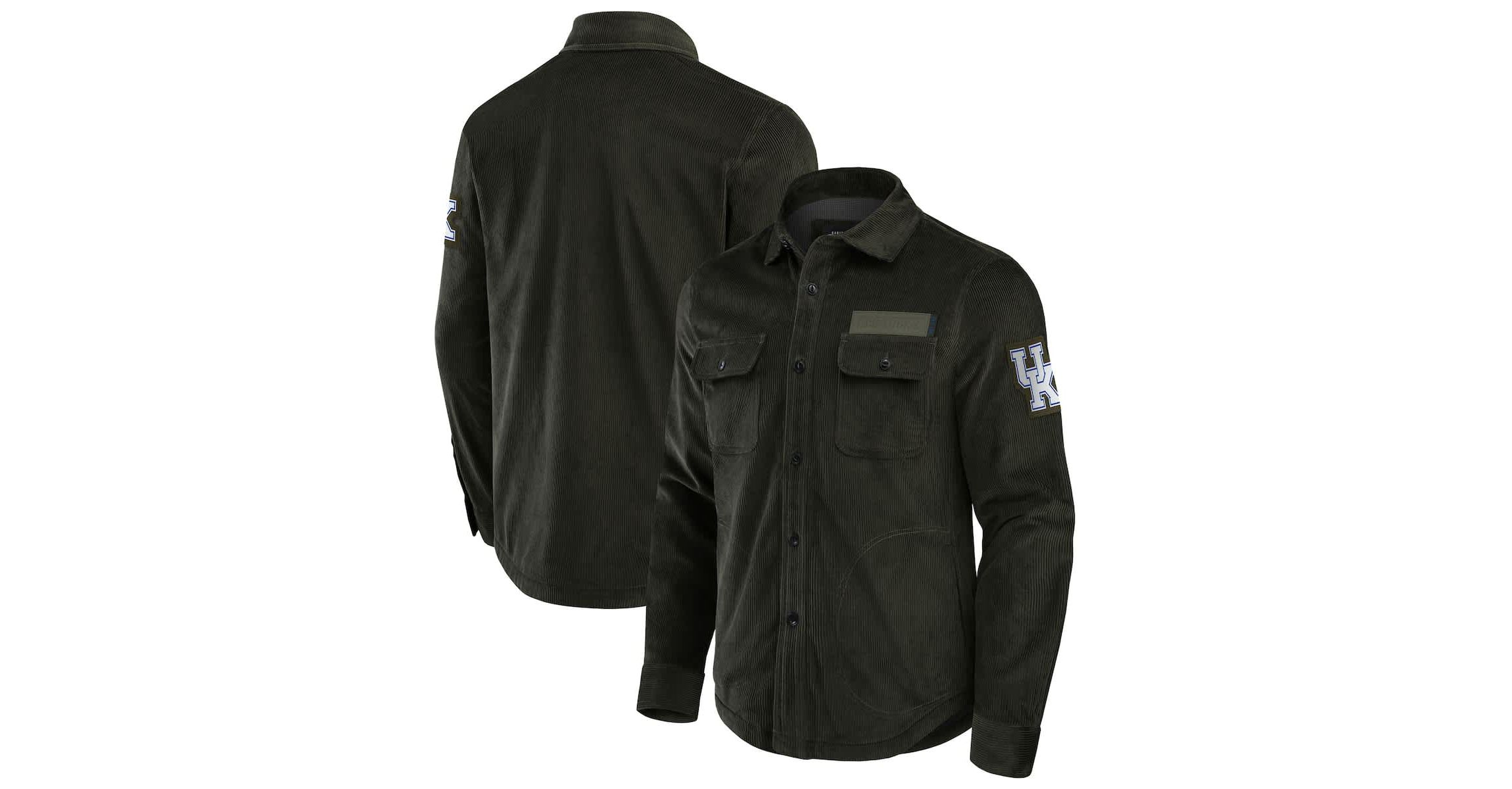 NCAA Kentucky Wildcats Corduroy Full-Button Shacket