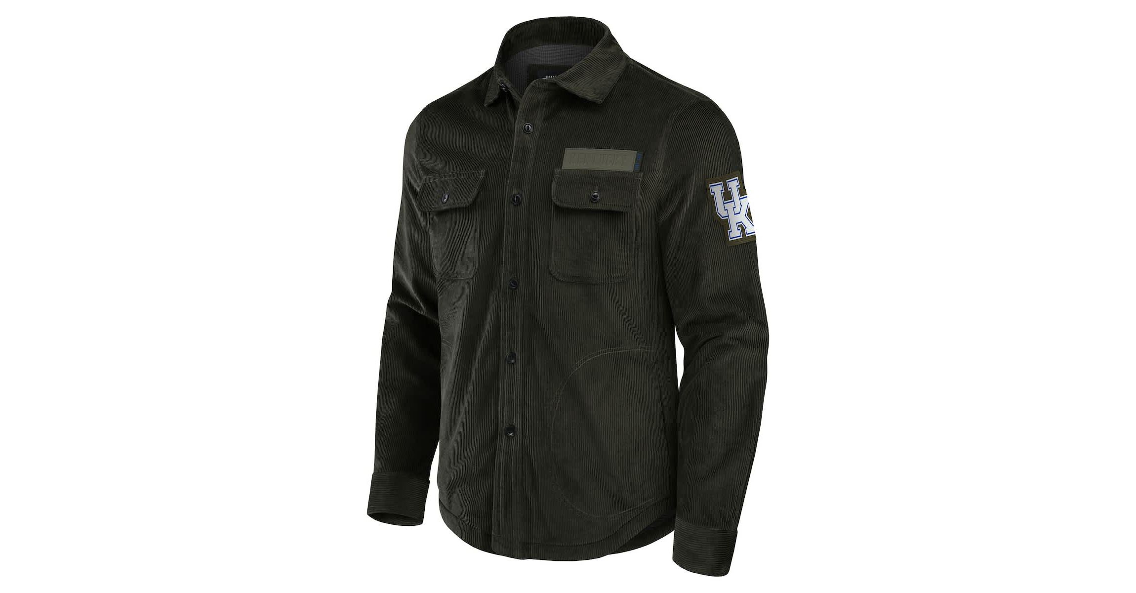 NCAA Kentucky Wildcats Corduroy Full-Button Shacket