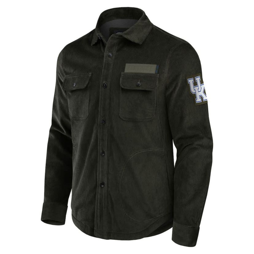 NCAA Kentucky Wildcats Corduroy Full-Button Shacket