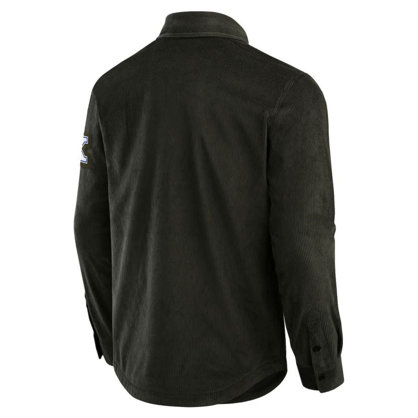 NCAA Kentucky Wildcats Corduroy Full-Button Shacket