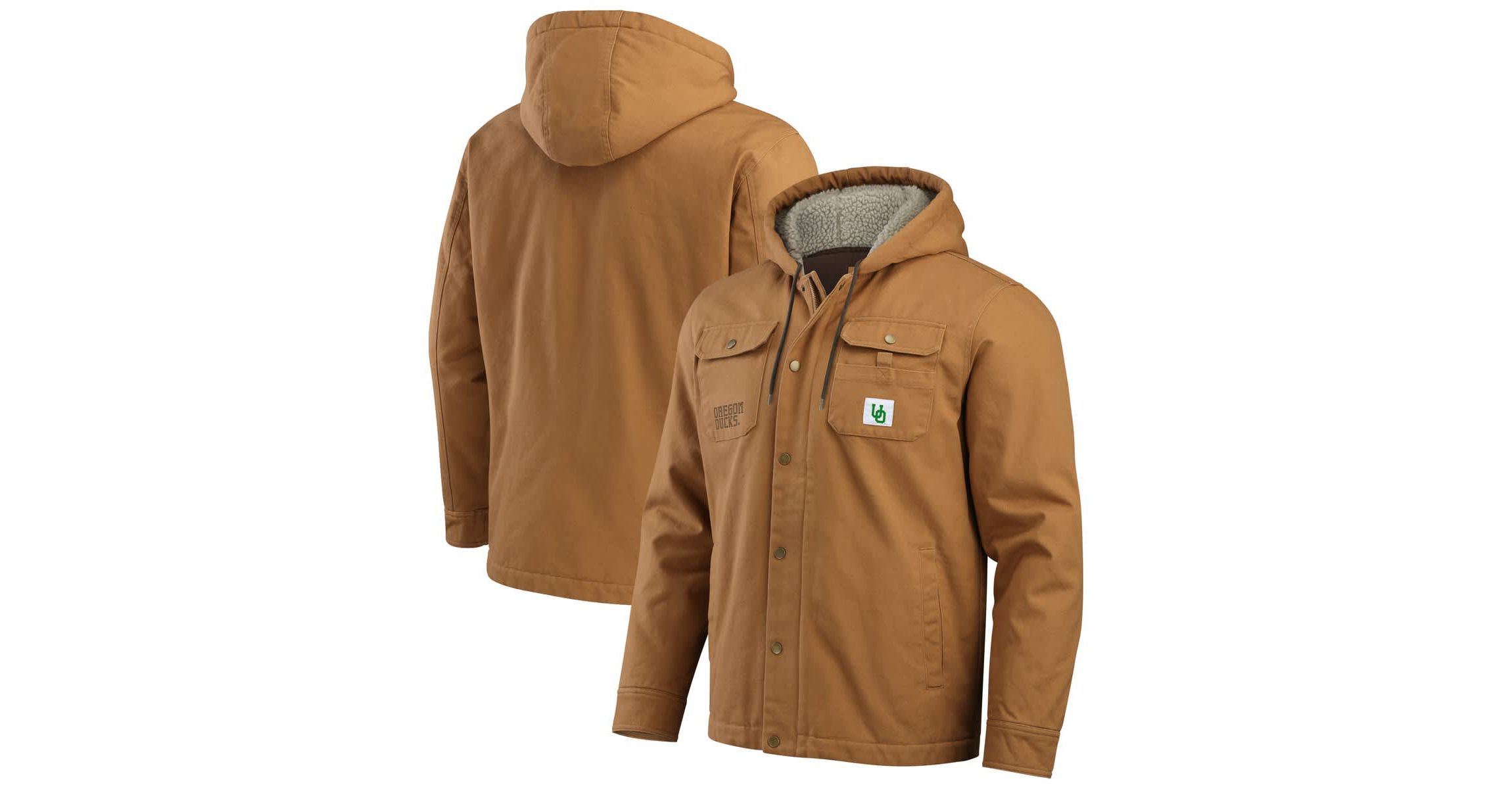 NCAA Oregon Ducks Canvas Full-Zip Hoodie Jacket