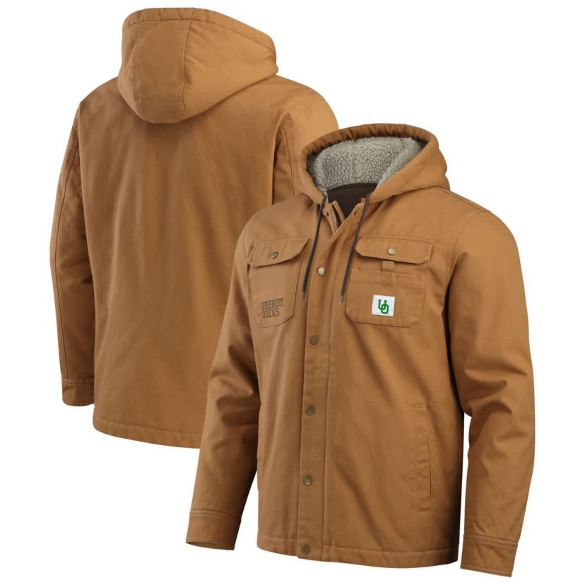NCAA Oregon Ducks Canvas Full-Zip Hoodie Jacket