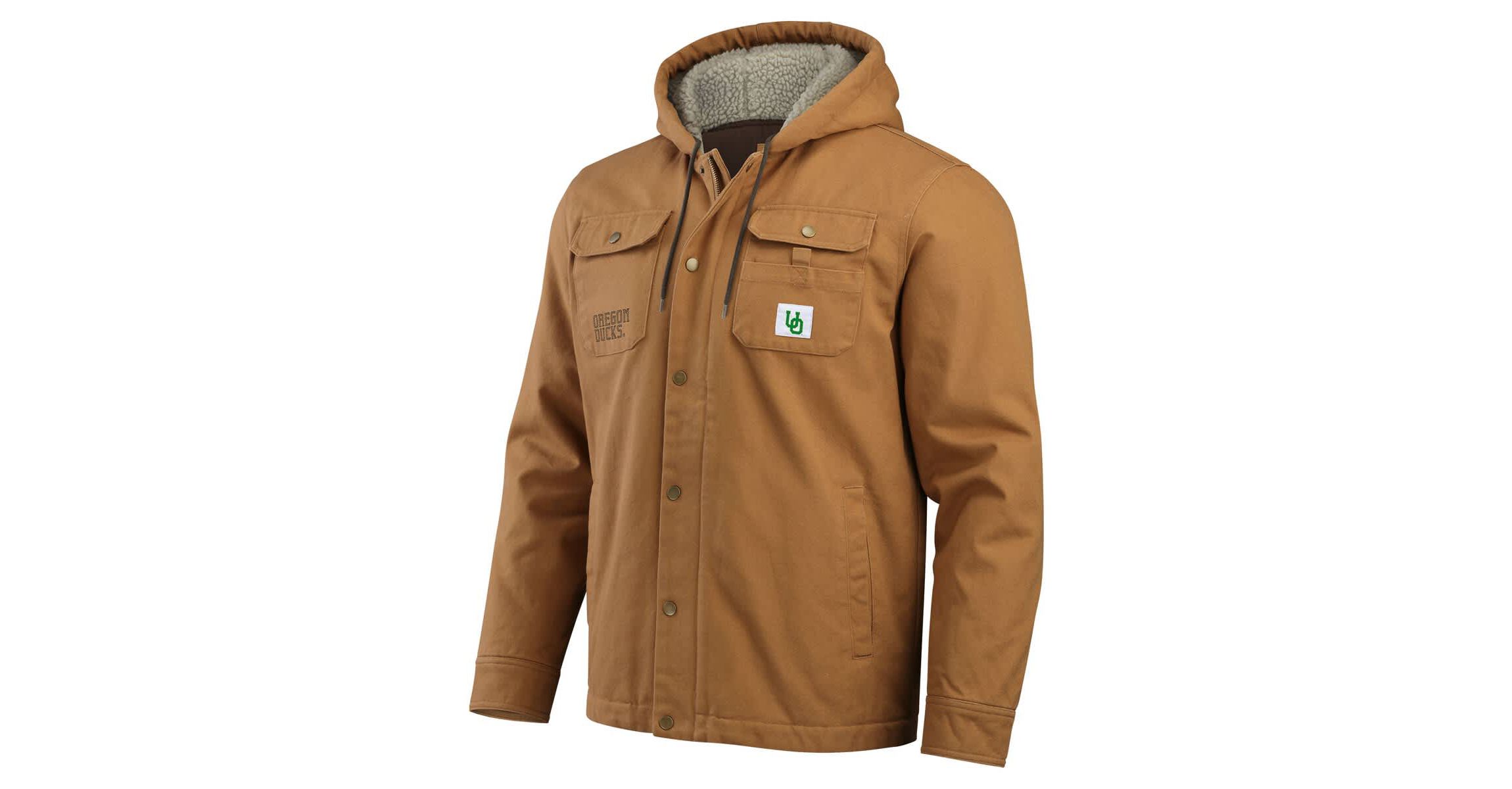 NCAA Oregon Ducks Canvas Full-Zip Hoodie Jacket