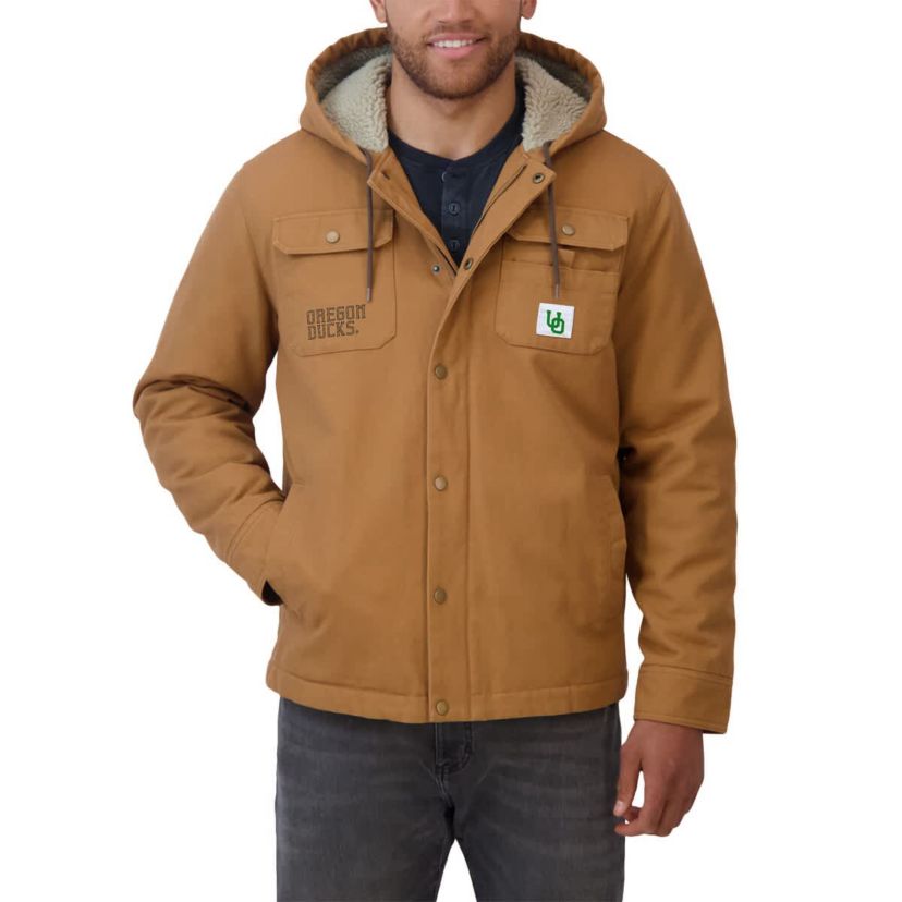 NCAA Oregon Ducks Canvas Full-Zip Hoodie Jacket