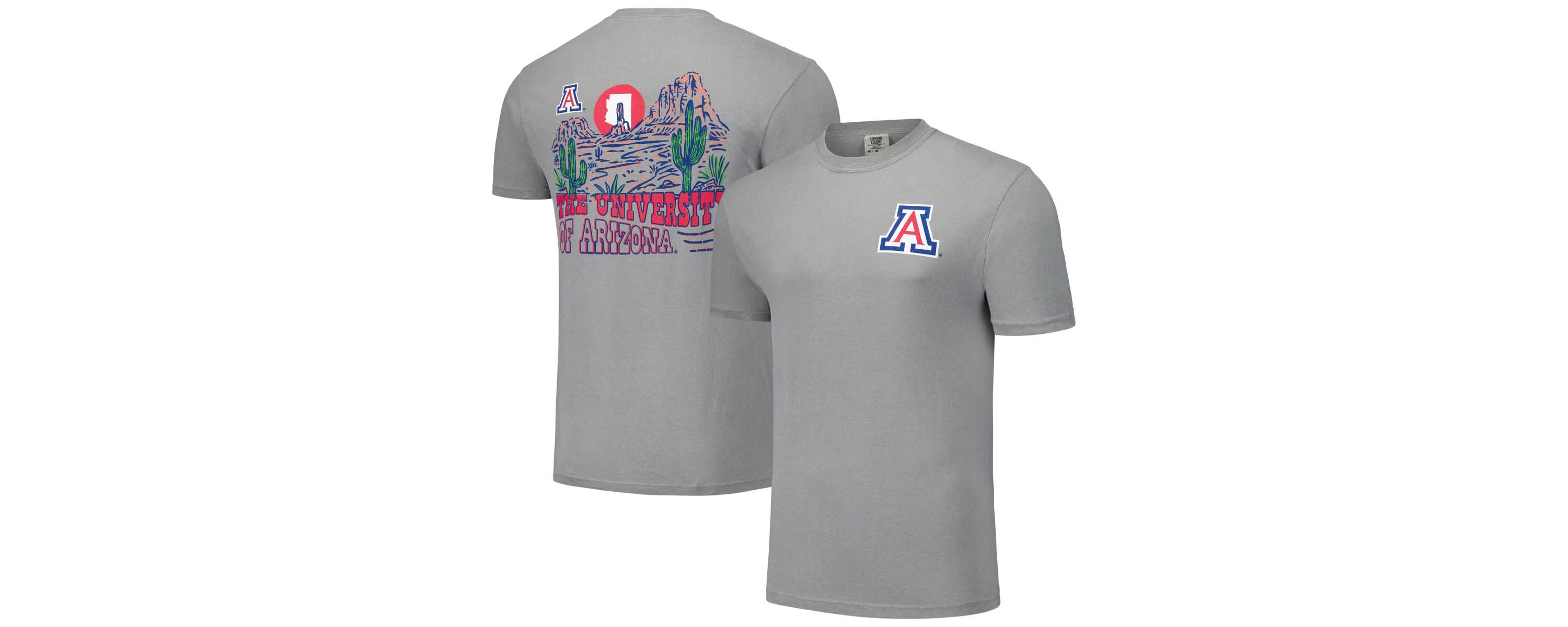NCAA Unisex Arizona Wildcats Hyper Local Cactus Sketch Scene T-Shirt