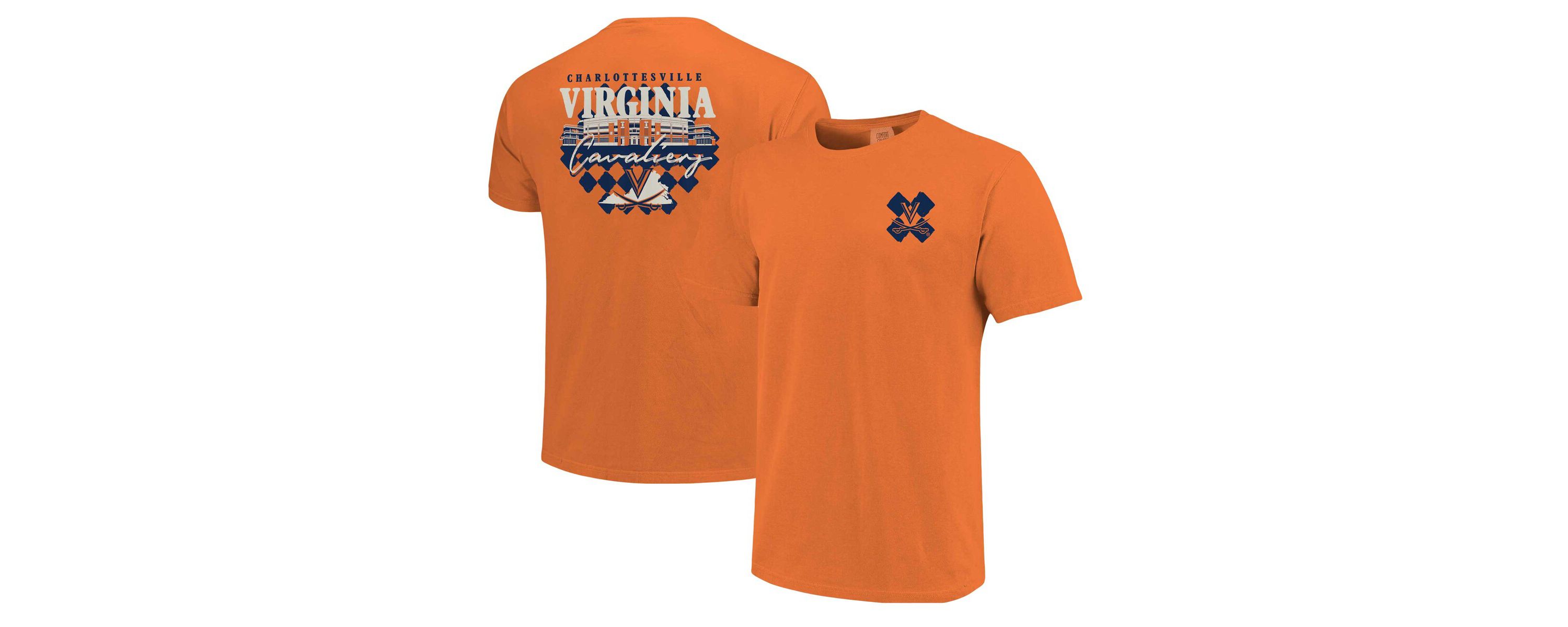 NCAA Unisex Virginia Cavaliers Hyper Local Stadium Checkerboard T-Shirt