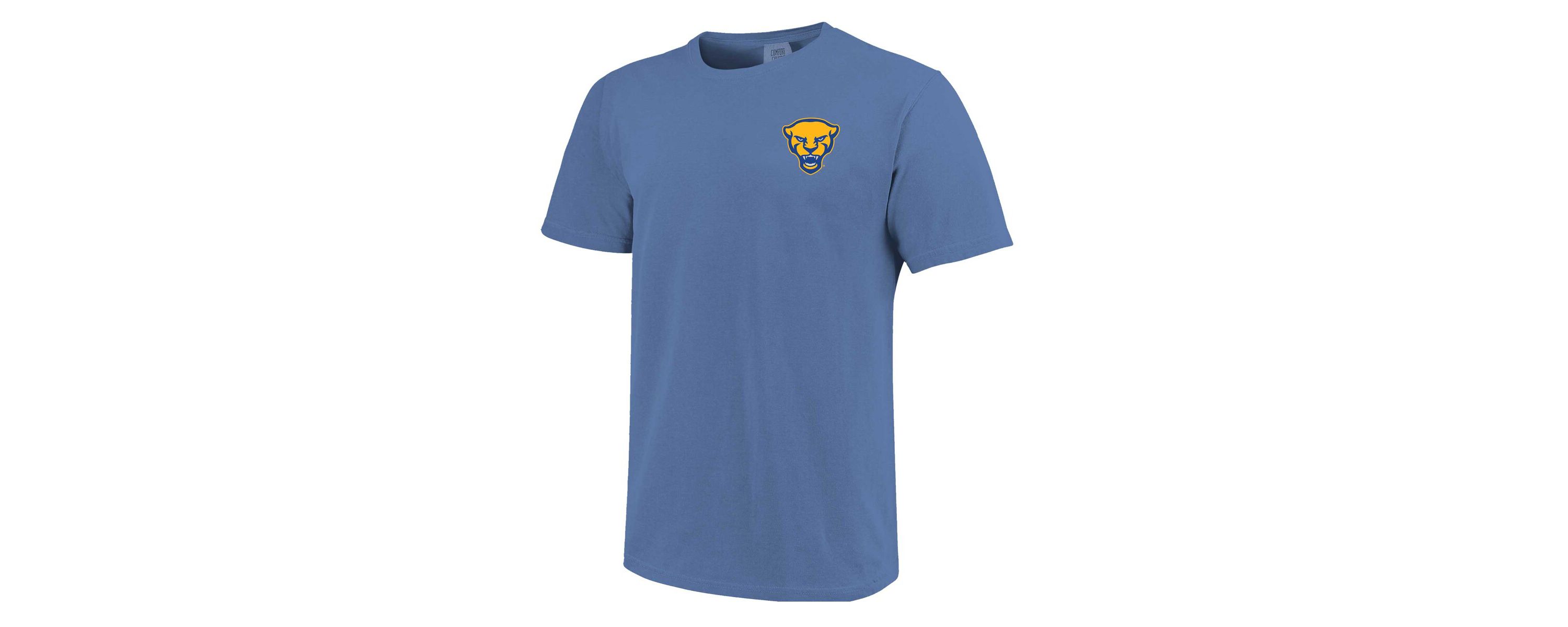 NCAA Unisex Pitt Panthers Hyper Local Panther Statue Skyline T-Shirt