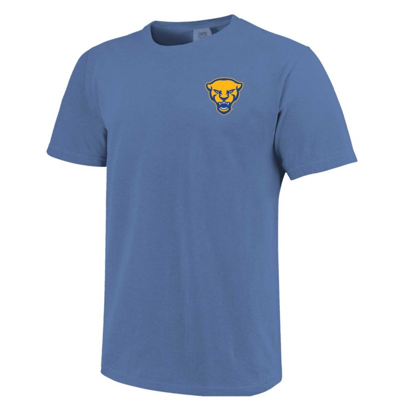 NCAA Unisex Pitt Panthers Hyper Local Panther Statue Skyline T-Shirt