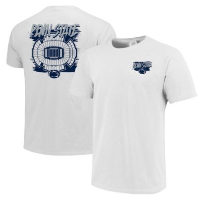 Image One NCAA Unisex Penn State Nittany Lions Hyper Local Stadium Gameday Seating T-Shirt, White, XL