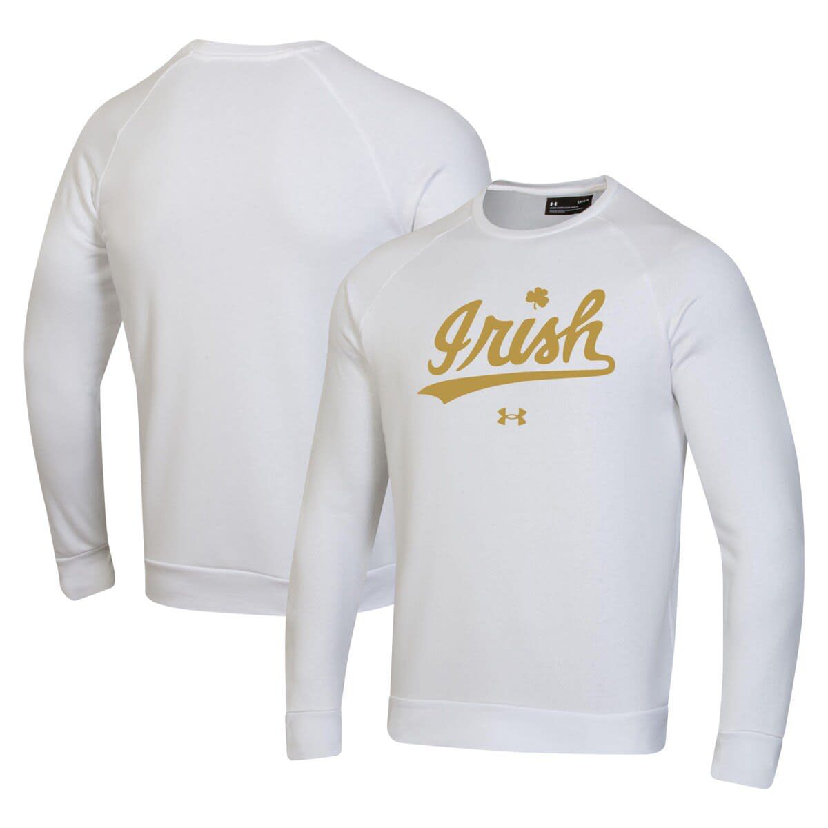 NCAA Under Armour Notre Dame Fighting Irish Rival Rush Raglan Pullover Sweatshirt