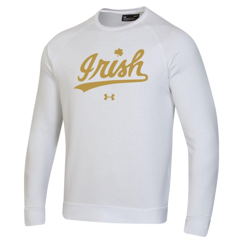 NCAA Under Armour Notre Dame Fighting Irish Rival Rush Raglan Pullover Sweatshirt