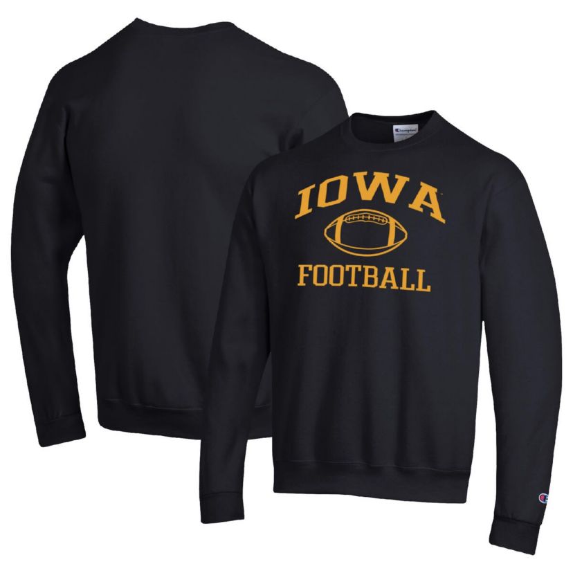 NCAA Iowa Hawkeyes Football Icon Pullover Sweatshirt