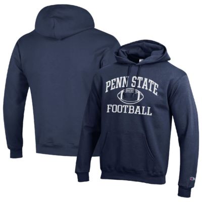 Champion Men's NCAA Penn State Nittany Lions Football Icon Pullover Hoodie, Navy Blue, 3XL