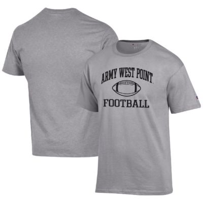 Champion Men's Army Black Knights NCAA Army Knights Football Icon T-Shirt, Gray, 3XL