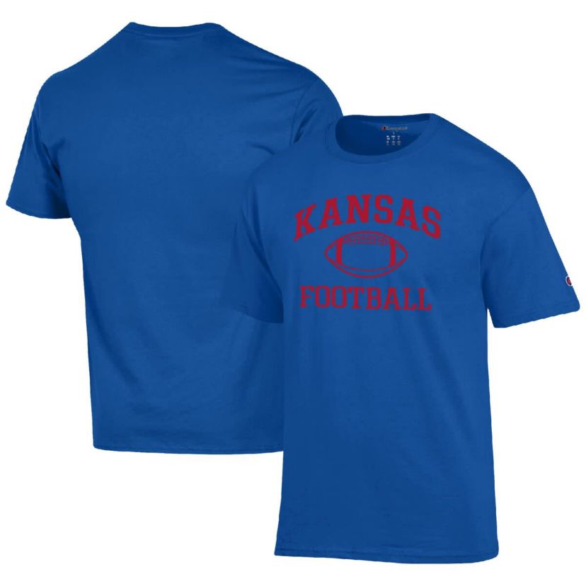 NCAA Kansas Jayhawks Football Icon T-Shirt