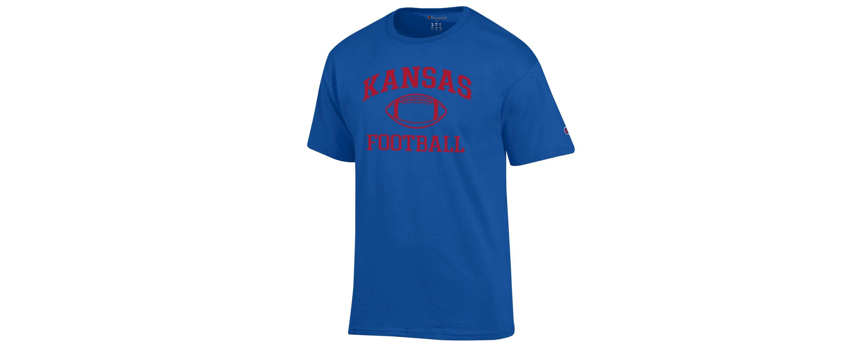 NCAA Kansas Jayhawks Football Icon T-Shirt