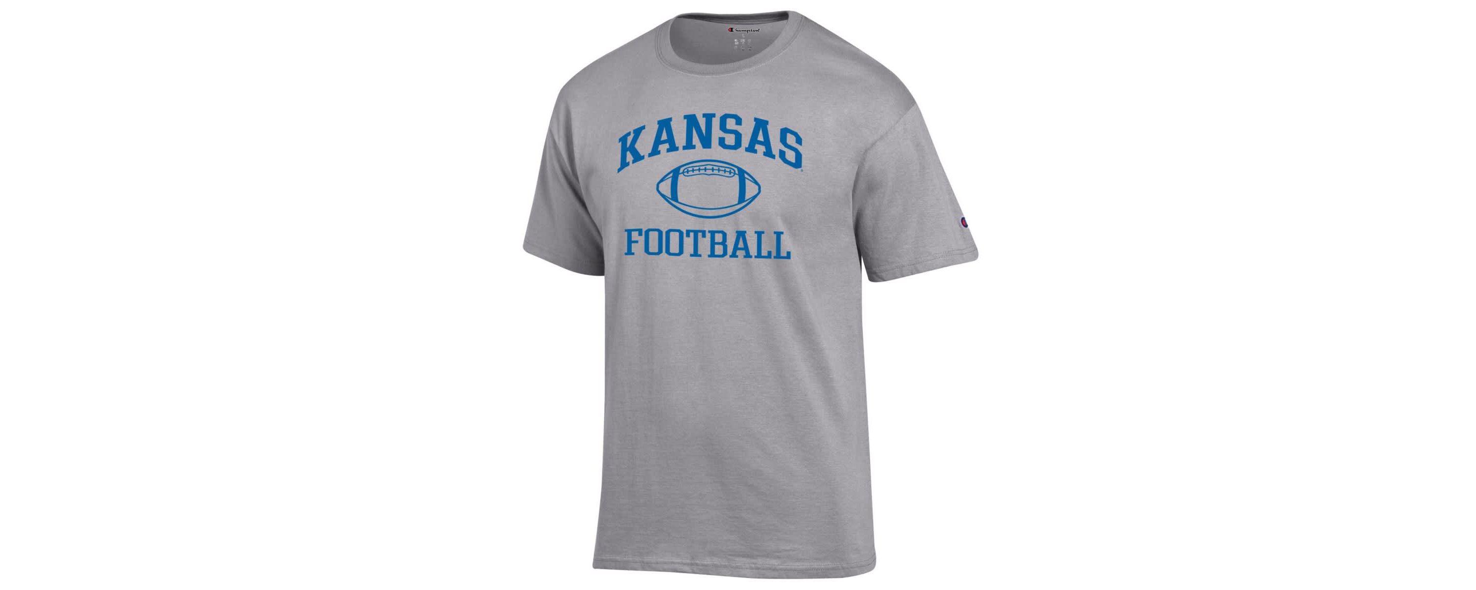 NCAA Kansas Jayhawks Football Icon T-Shirt