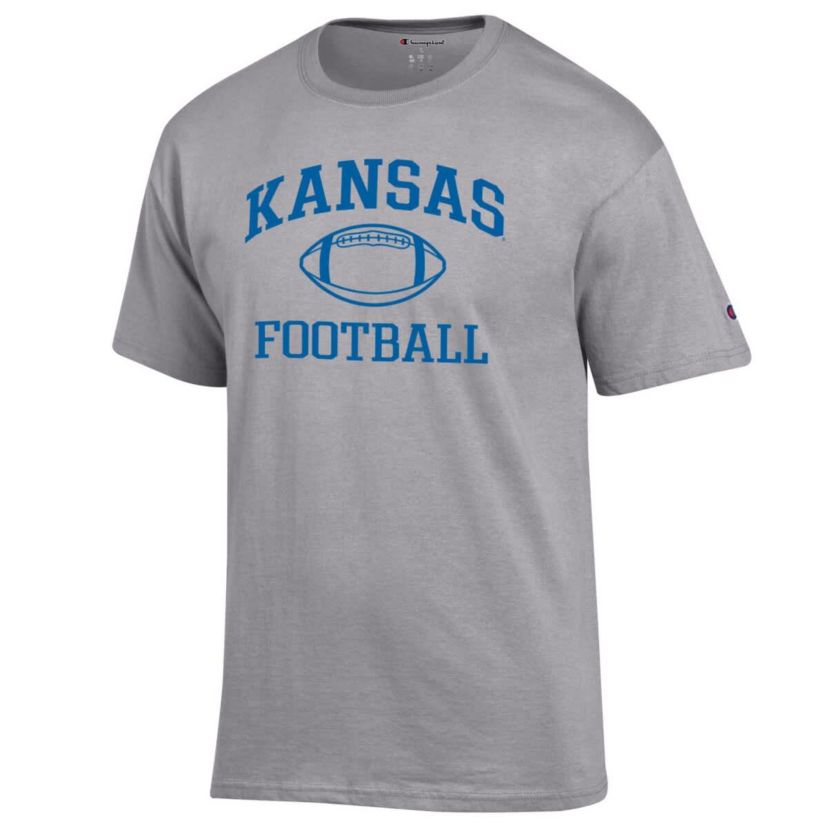 NCAA Kansas Jayhawks Football Icon T-Shirt