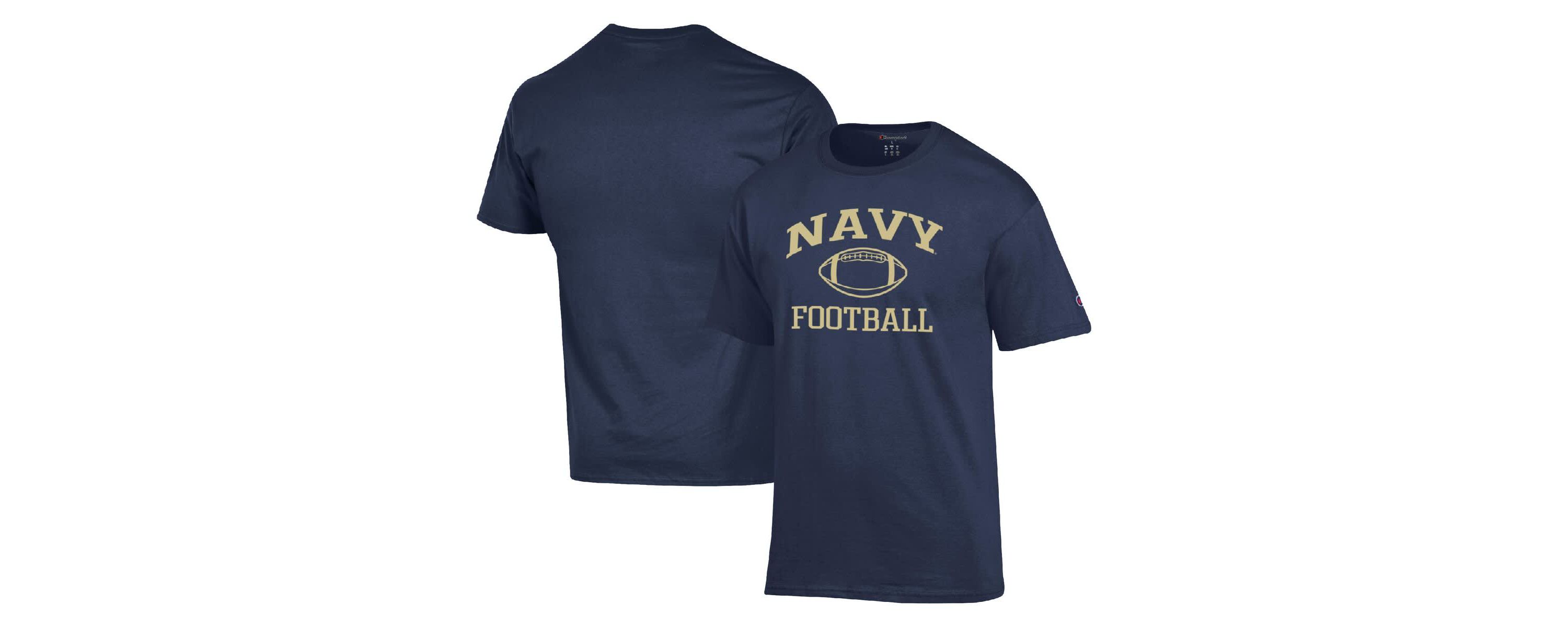 Navy Midshipmen NCAA Midshipmen Football Icon T-Shirt