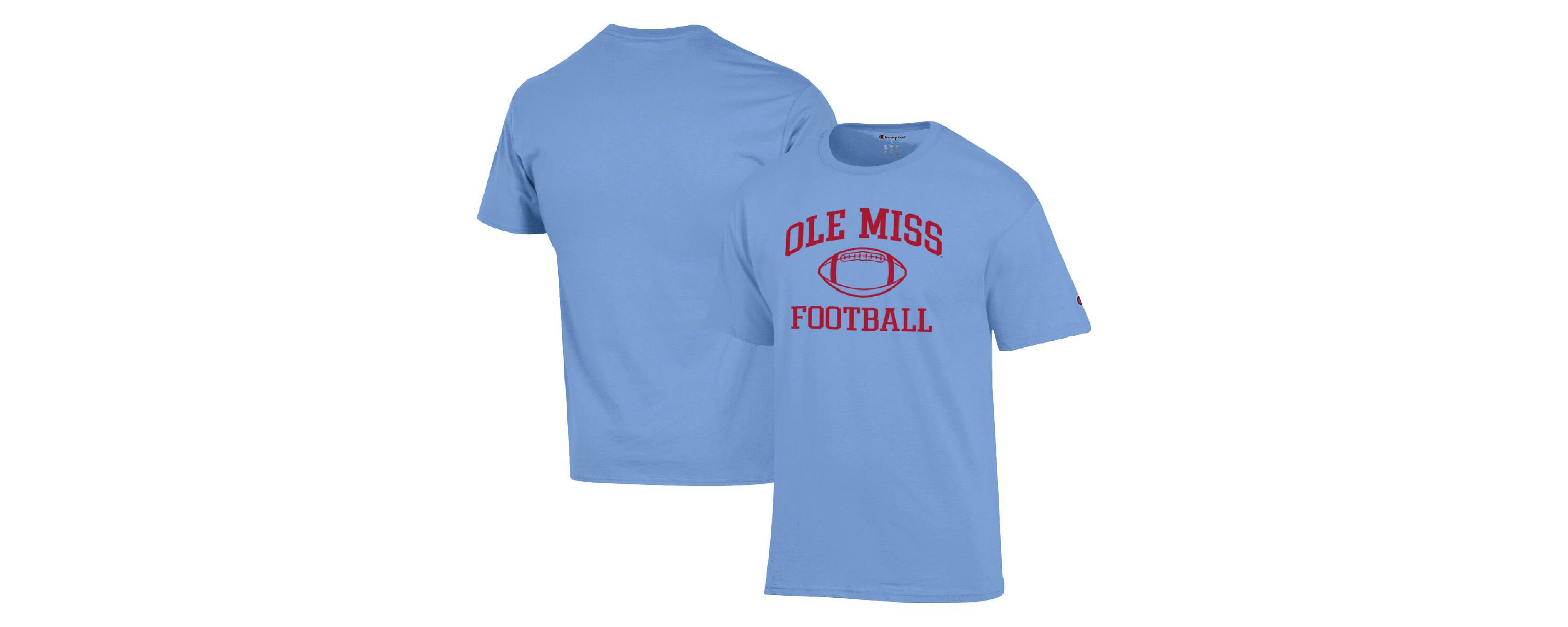 NCAA Powder Ole Miss Rebels Football Icon T-Shirt