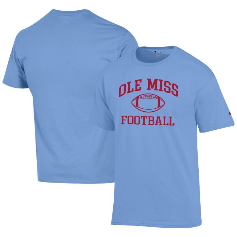 NCAA Powder Ole Miss Rebels Football Icon T-Shirt