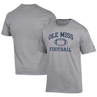 Champion Men's NCAA Ole Miss Rebels Football Icon T-Shirt, Gray, 2XL