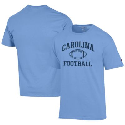 Champion Men's NCAA Carolina North Carolina Tar Heels Football Icon T-Shirt, Light Blue, 3XL