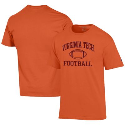 Champion Men's NCAA Virginia Tech Hokies Football Icon T-Shirt, Orange, 2XL