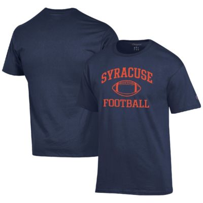 Champion Men's Syracuse Orange NCAA Syracuse Football Icon T-Shirt, Navy Blue, Small