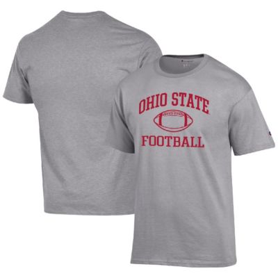 Champion Men's NCAA Ohio State Buckeyes Football Icon T-Shirt, Gray, 3XL