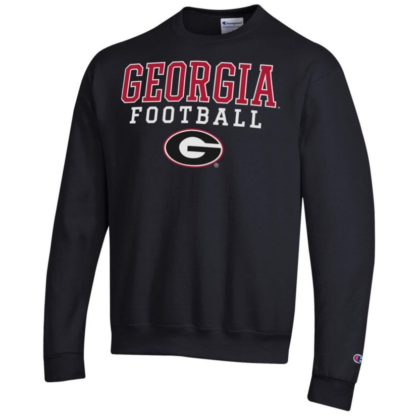 NCAA Georgia Bulldogs Football Stacked Pullover Sweatshirt