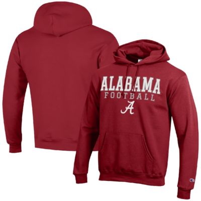 Champion Mens Alabama Crimson Tide NCAA Alabama Tide Football Stack Pullover Hoodie