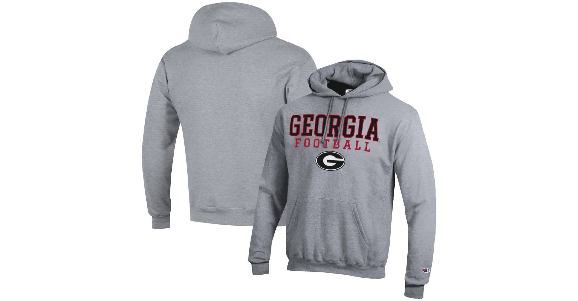 NCAA Georgia Bulldogs Football Stack Pullover Hoodie