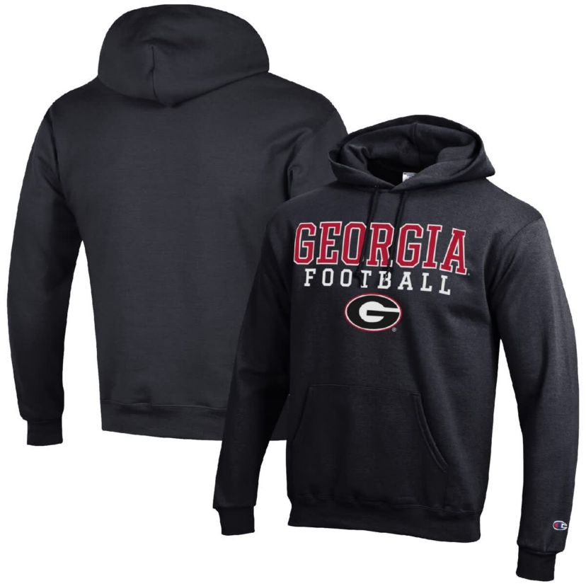 NCAA Georgia Bulldogs Football Stack Pullover Hoodie