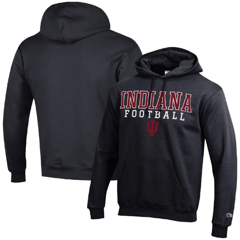 NCAA Indiana Hoosiers Football Stack Pullover Hoodie