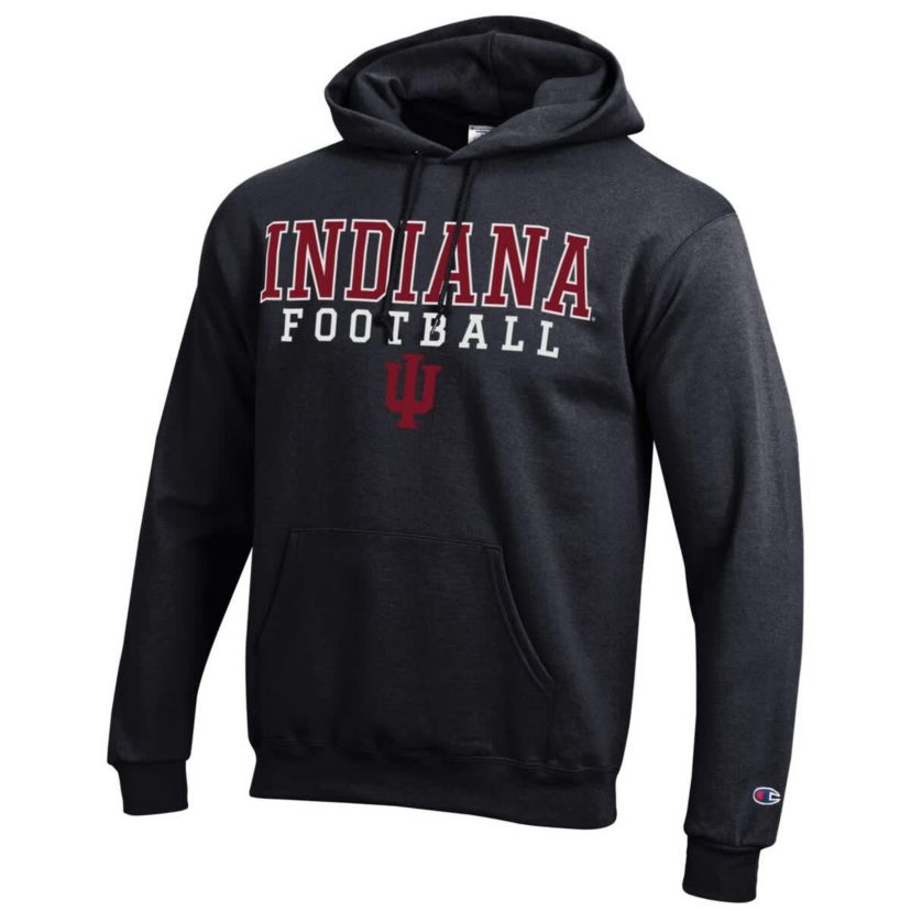 NCAA Indiana Hoosiers Football Stack Pullover Hoodie