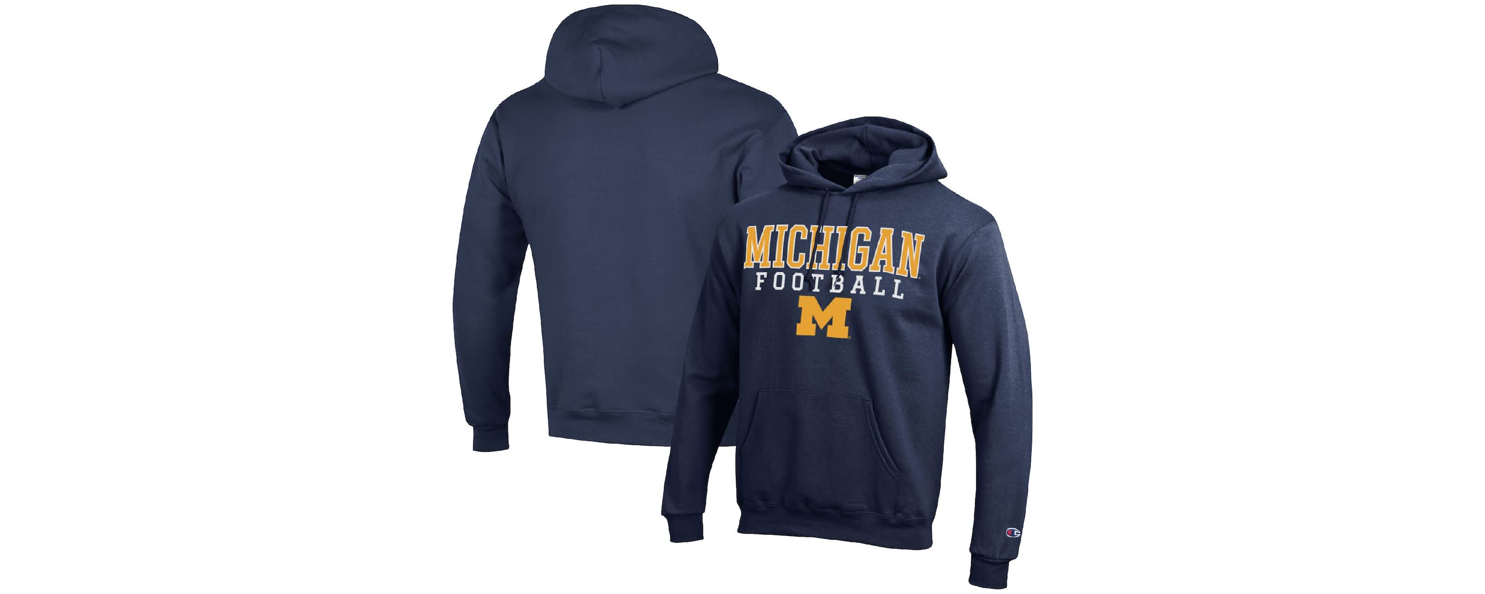 NCAA Michigan Wolverines Football Stack Pullover Hoodie