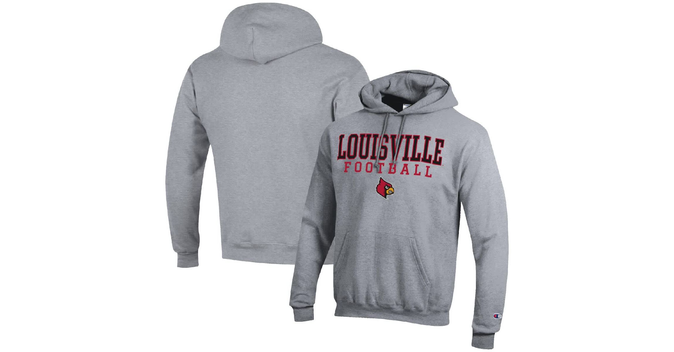 NCAA Louisville Cardinals Football Stack Pullover Hoodie