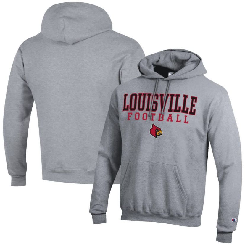 NCAA Louisville Cardinals Football Stack Pullover Hoodie