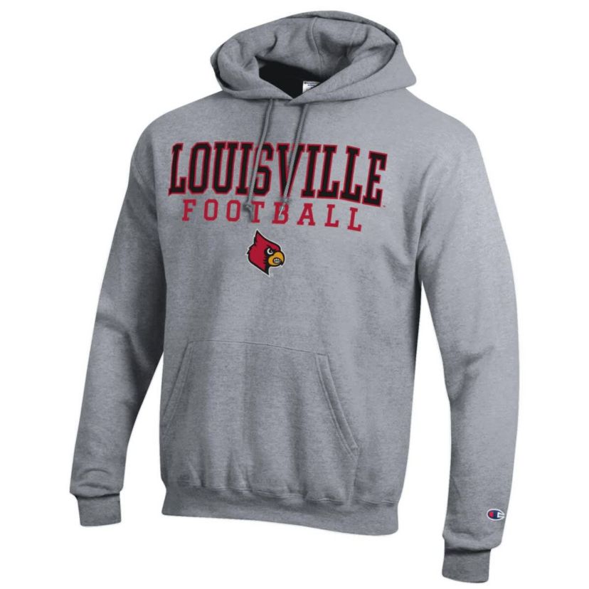 NCAA Louisville Cardinals Football Stack Pullover Hoodie