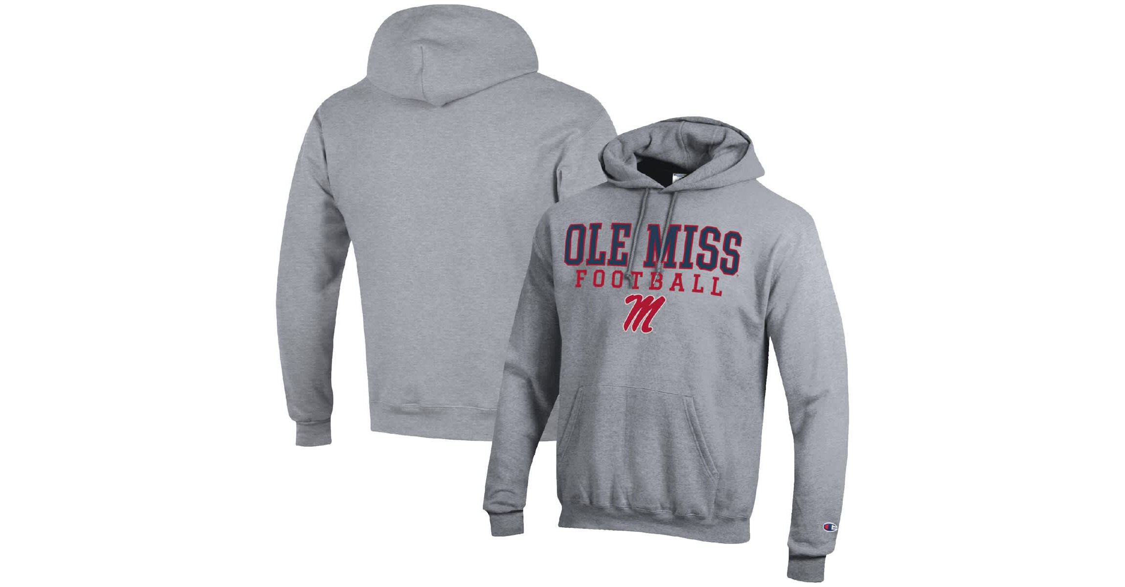 NCAA Ole Miss Rebels Football Stack Pullover Hoodie