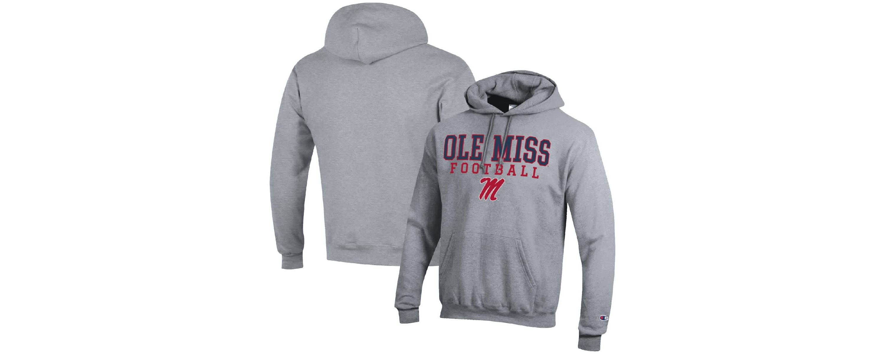 NCAA Ole Miss Rebels Football Stack Pullover Hoodie